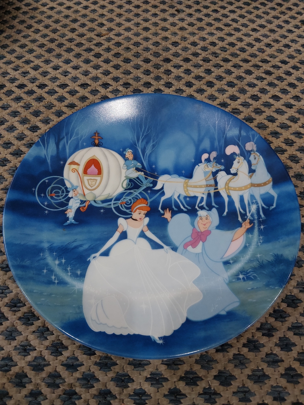 Knowles Blue Cinderella Decorative Plate